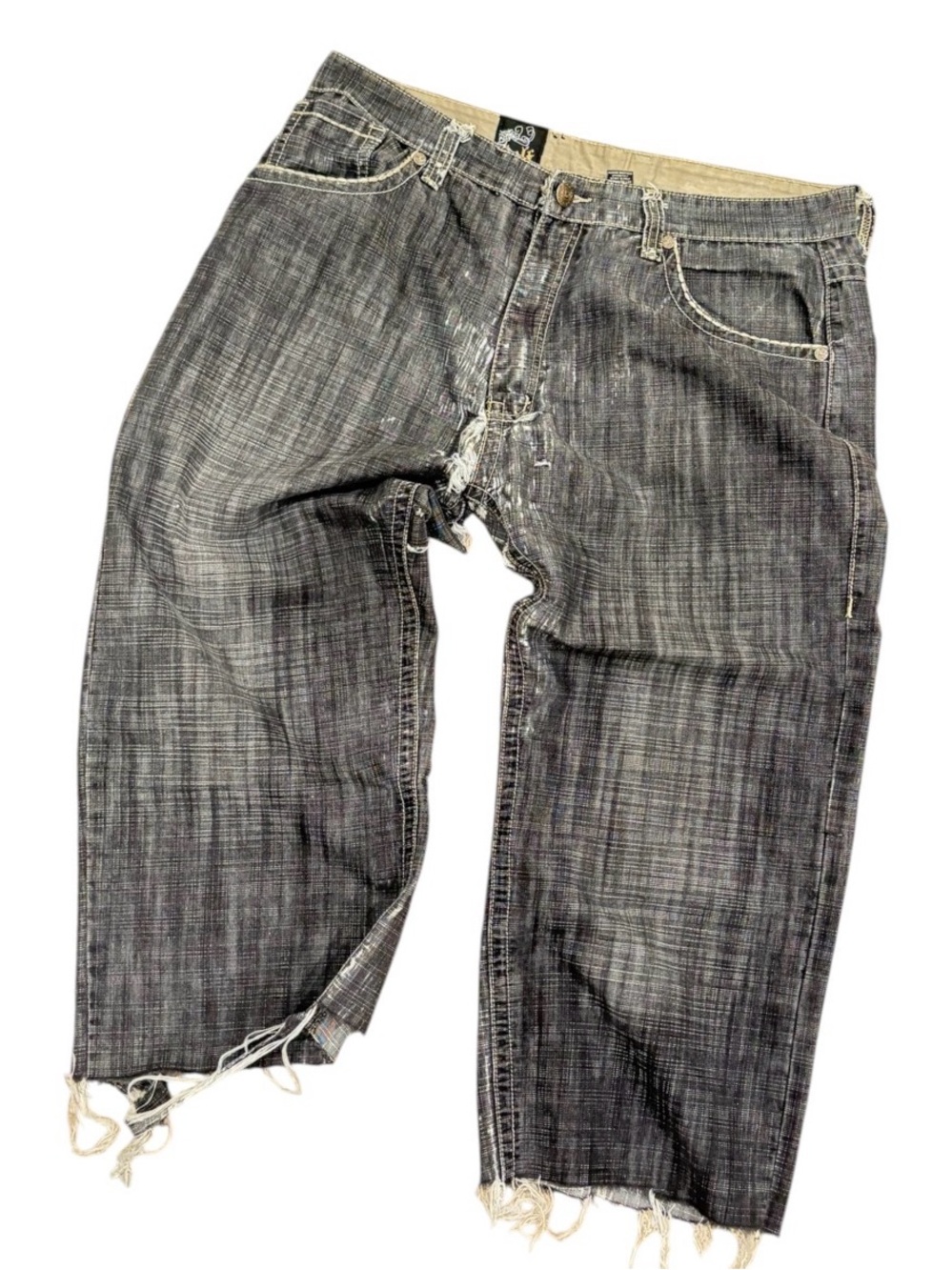 Vintage DELF Trading Inc. crosshatch denim jeans